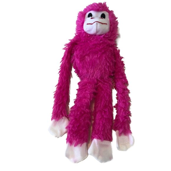 Greenbrier Fuzzy Friends Pink Monkey Plush Long Floppy Legs Stuffed 12" - Picture 5 of 8